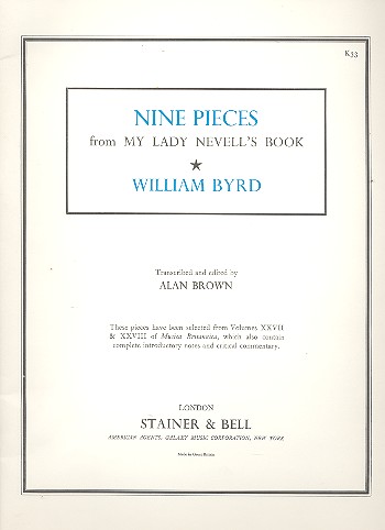 9 Pieces from my Lady Nevell's Book