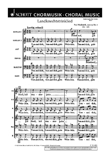 Lieder nach alten Texten op. 33