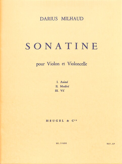 Sonatine pour violon et