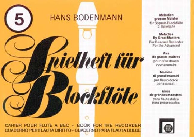 Spielheft für Blockflöte Band 5