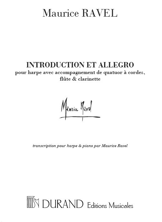 Introduction et allegro pour harpe