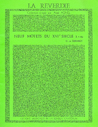9 Motets du 16è siècle pour 3 voix