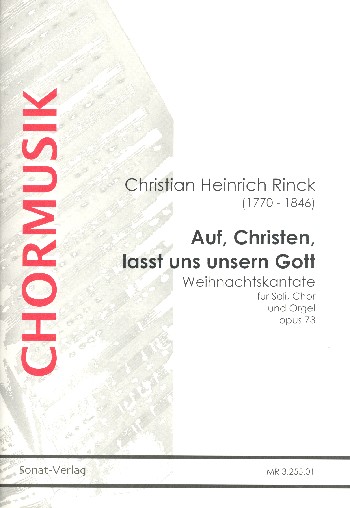 Auf, Christen, lasst uns unsern Gott op.73