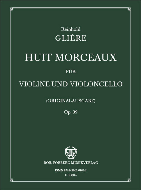 8 morceaux op.39 für