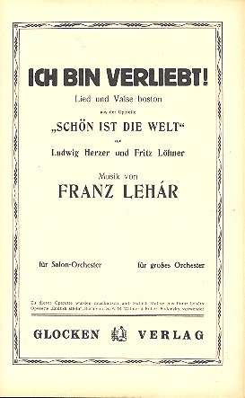 Ich bin verliebt Lied und Valse-Boston