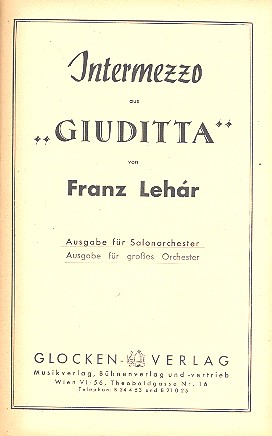 Intermezzo aus "Giuditta"