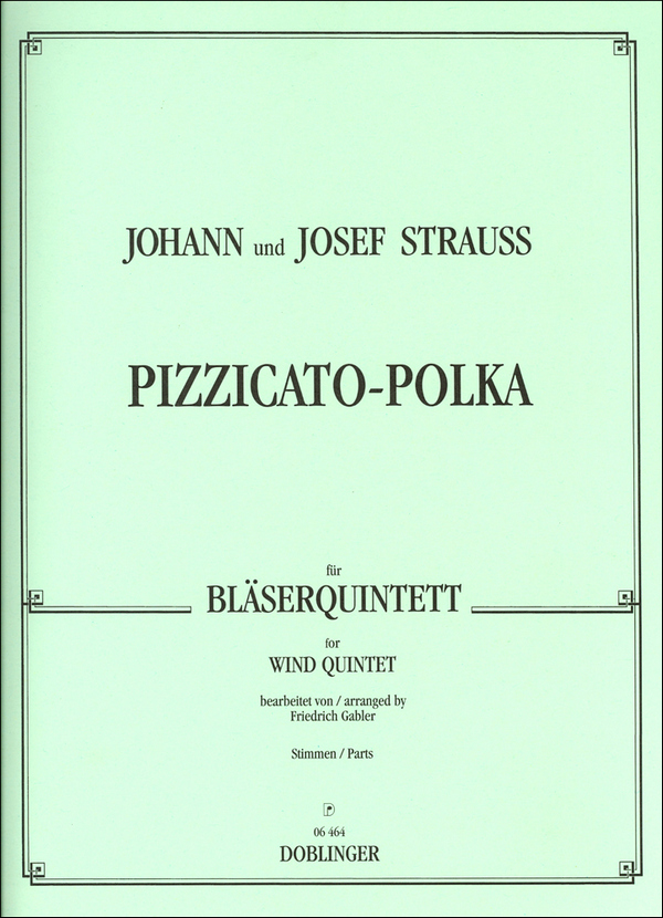 Pizzicato-Polka für Flöte, Oboe,
