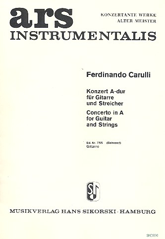 Konzert A-Dur  für Gitarre