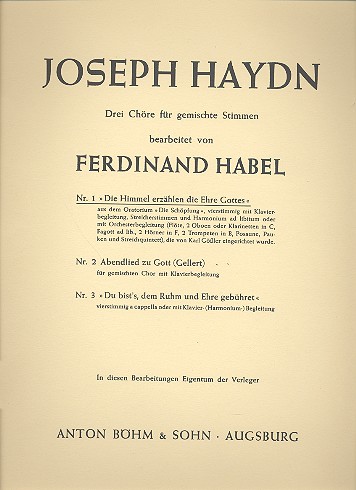 Die Himmel erzählen die Ehre Gottes