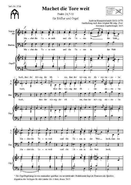 Machet die Tore weit