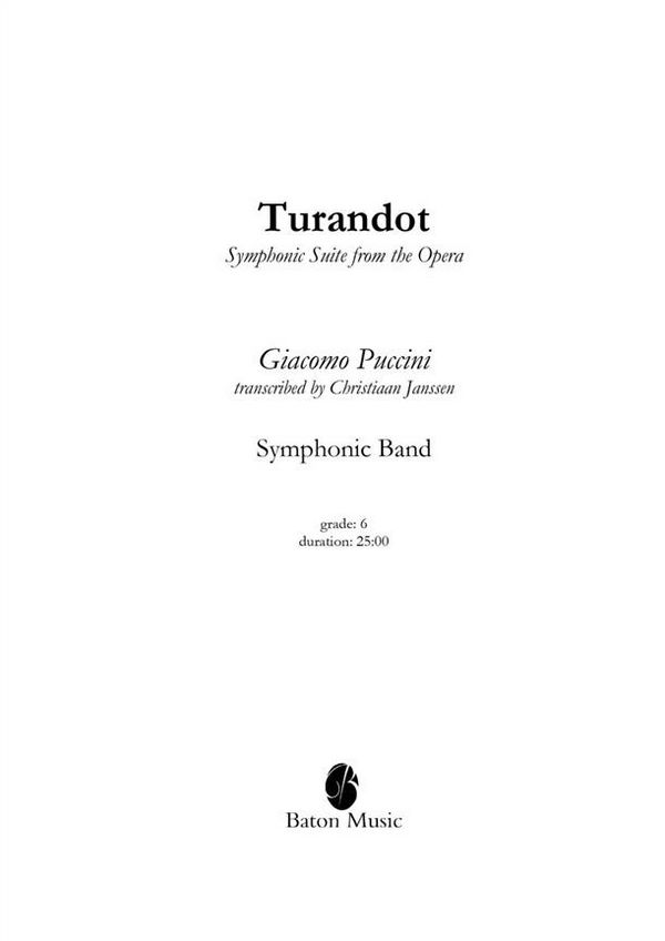 Symphonic Suite from Turandot