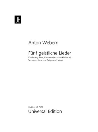 5 geistliche Lieder op.15