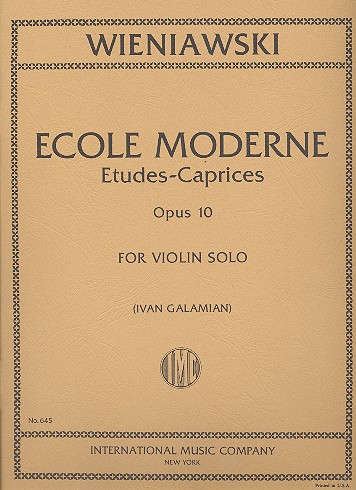 École moderne - 10 études caprices op.10