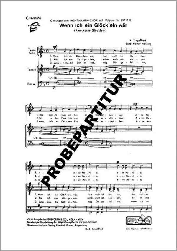 Wenn ich ein Glöcklein wär