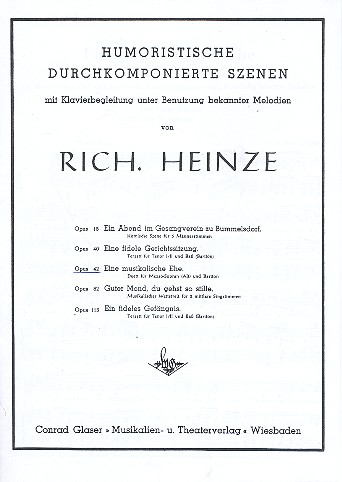 Eine musikalische Ehe op.42