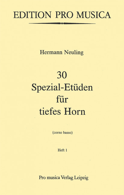 30 Spezial-Etüden Band 1