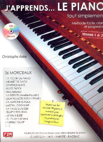 J'apprends...le piano tout simplement vol.1 (Niveau 1+2) (+CD)