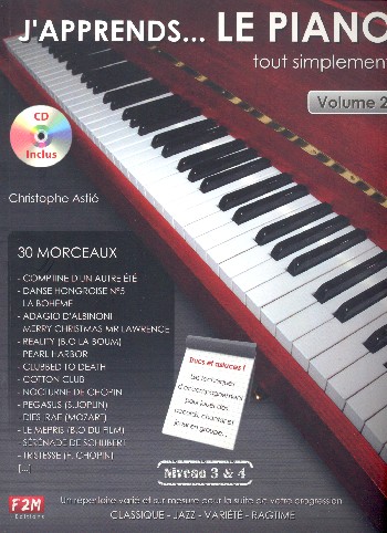 J'apprends le piano tout simplement vol.2 (Niveau 3+4) (+CD)
