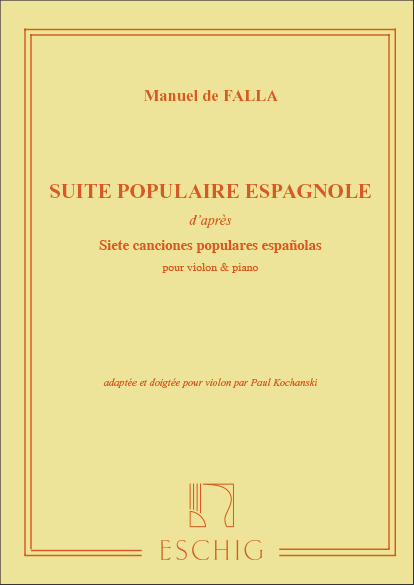 Suite populaire espagnole d'apres
