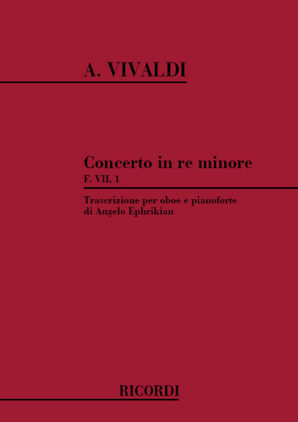 Konzert d-Moll RV454 für Oboe und Streichorchester