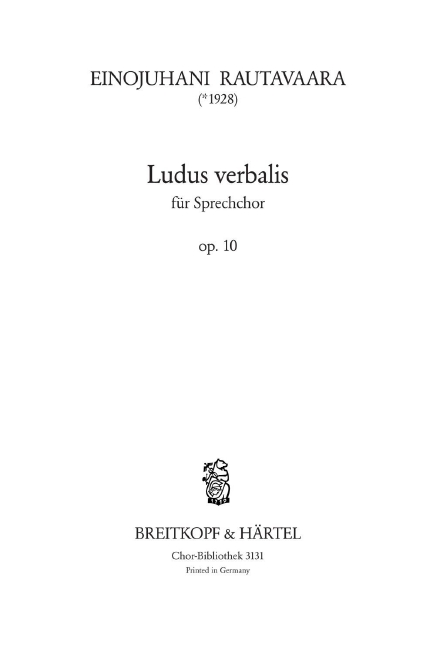 Ludus verbalis op.10 für