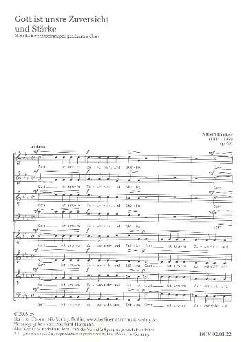 Gott ist unsere Zuversicht op.65