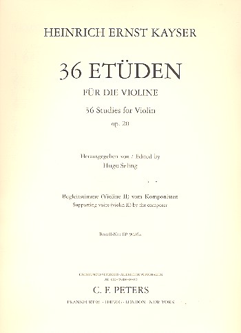 36 Etüden für die Violine op.20