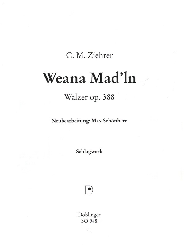 Weana Mad'ln op.388: