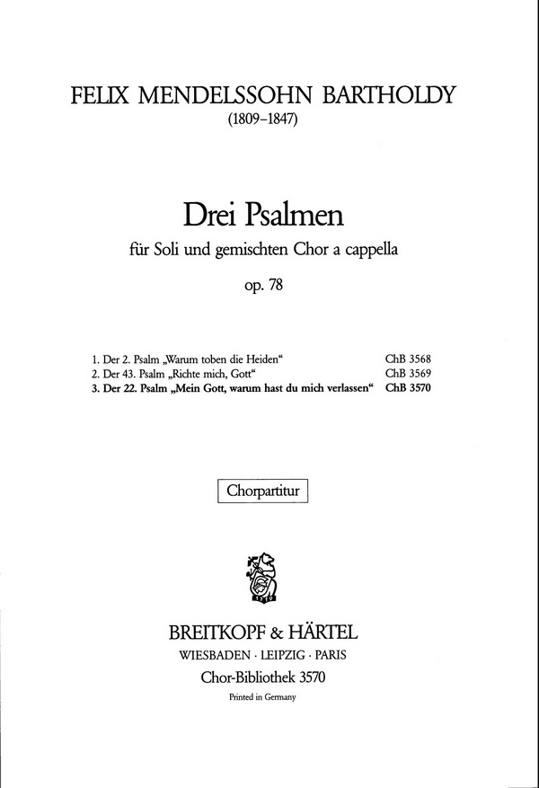 Mein Gott warum op.78,3