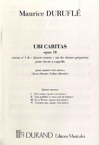 Ubi caritas op.10,1