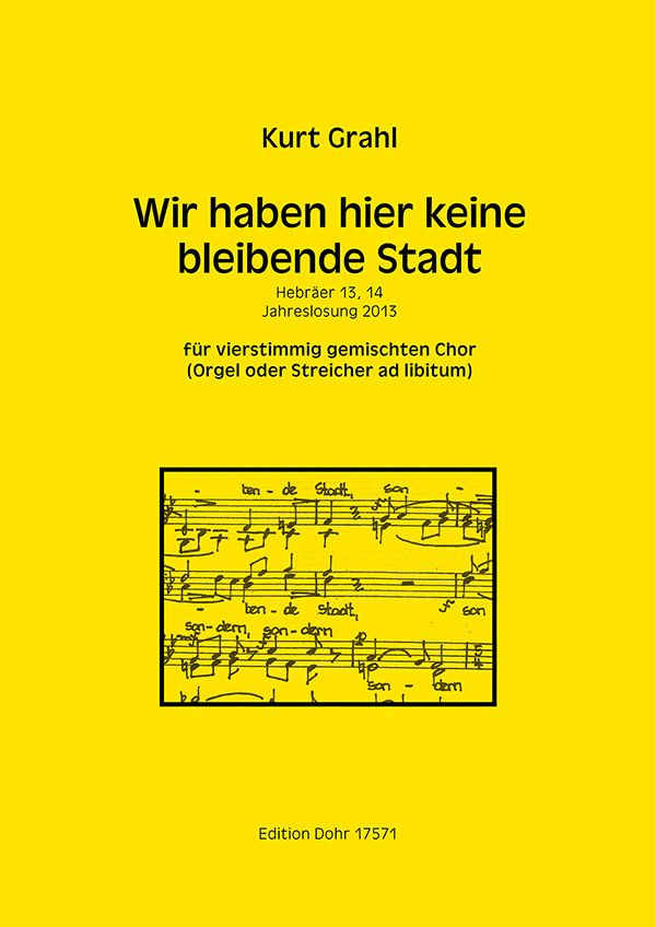 Wir haben hier keine bleibende Stadt