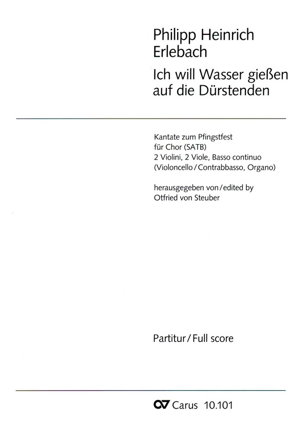 Ich will Wasser gießen auf die