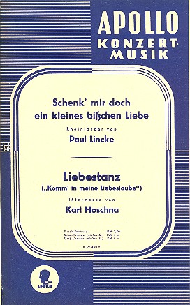 Schenk mir doch ein kleines bisschen Liebe