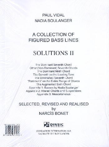 A Collection of figured Bass Lines (with Solutions) vol.2