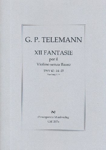 12 Fantasien TWV40:14-25