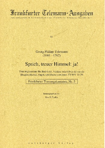 Sprich treuer Himmel ja TVWV11:30