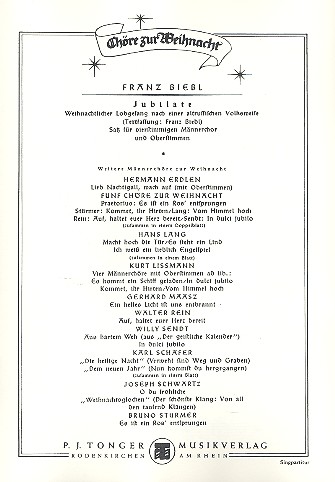 Jubilate für Männerchor mit