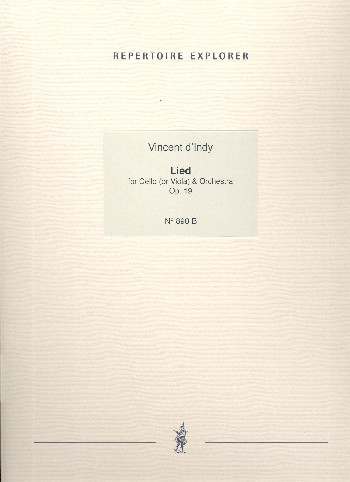 Lied op.19 für Violoncello (Viola) und Orchester