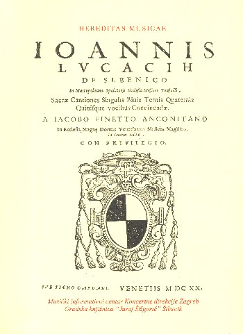 Sacrae cantiones singulis binis ternis quarternis quinisque vocibus