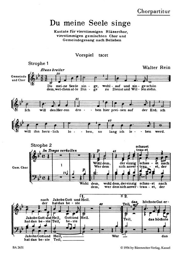 Du meine Seele singe für gem