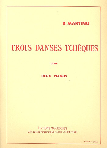 3 DANSES TCHEQUES POUR