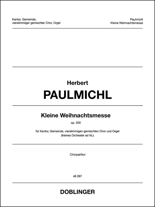 Kleine Weihnachtsmesse op.350
