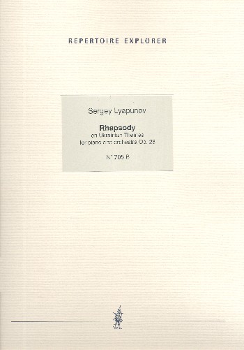Rhapsodie über Ukrainische Themen op.28 für Klavier und Orchester