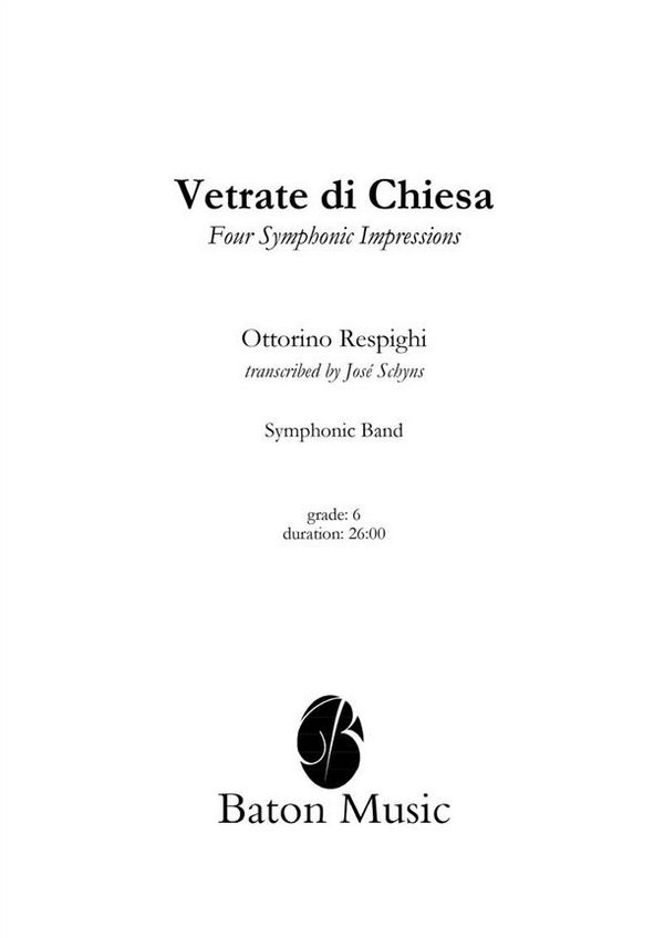 Vetrate di Chiesa - 4 Symphonic Impressions