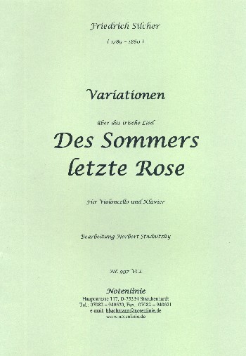 Variationen über das irische Lied 'Des Sommers letzte Rose'