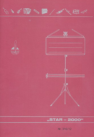 Notenheft DIN A4 hoch 12 Systeme