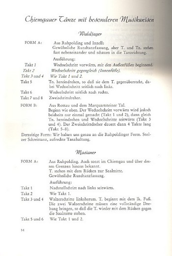 Chiemgauer Tänze Textteil