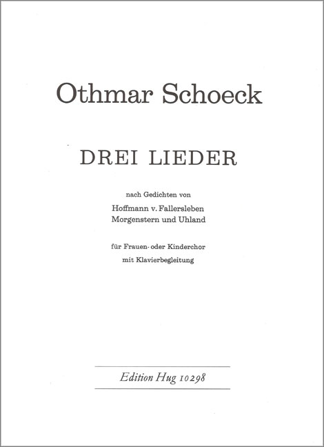 DREI LIEDER FUER FRAUENCHOR UND