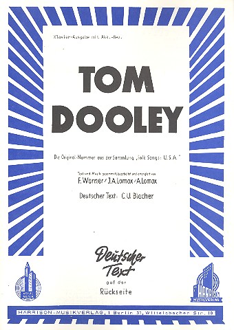 Tom Dooley: Einzelausgabe