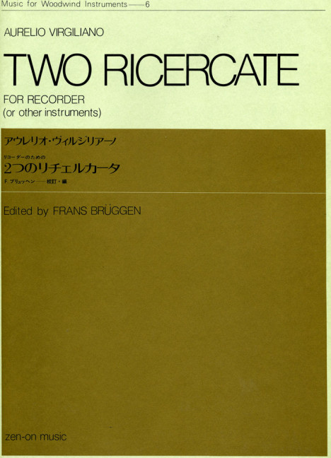 2 Ricercate for recorder